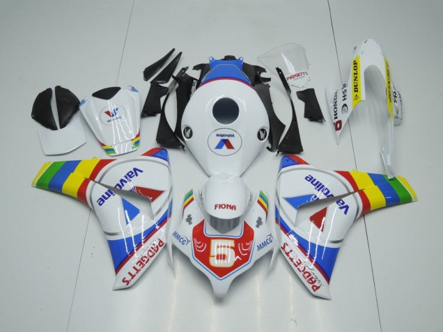 Großhandel Honda CBR1000RR Motorrad Verkleidung 2008-2011 - Weiss Blau Rot ValvoLinie Farbrad