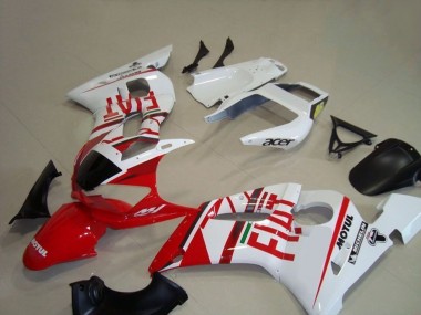 Großhandel Yamaha YZF R6 Motorrad Verkleidung 1998-2002 - Weiss Rot Fiat Motul Michelin