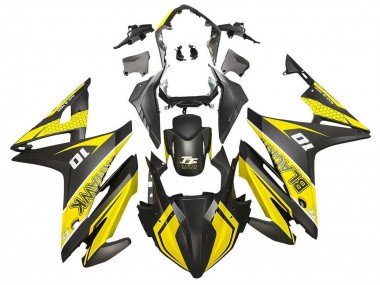 Großhandel Honda CBR500R Motorrad Verkleidung 2016-2018 - Gelb Matt Schwarz