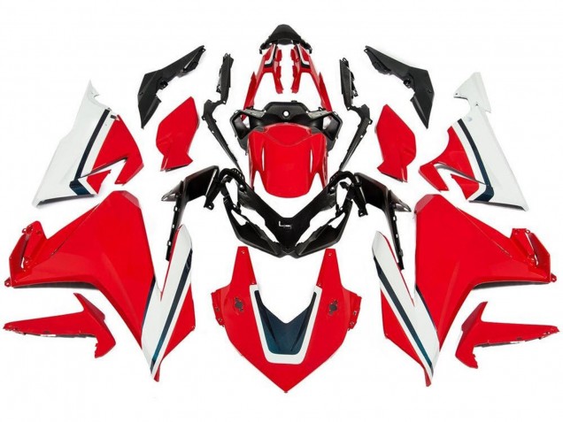Großhandel Honda CBR500R Motorrad Verkleidung 2019-2021 - Rot Weiss Schwarz Streifen