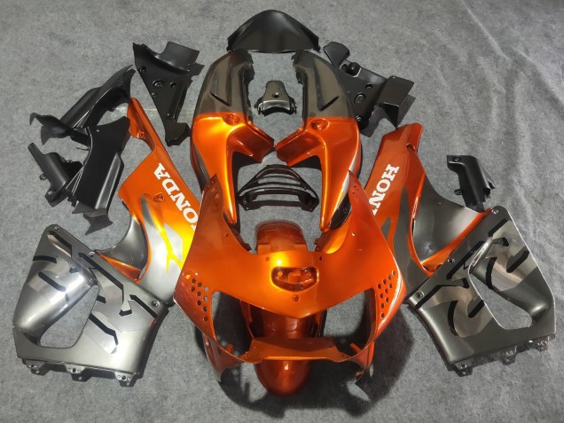Großhandel Honda CBR900RR 919 Motorrad Verkleidung 1998-1999 - Silber Orange Chrome