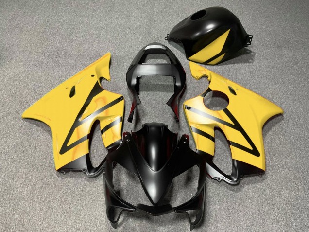 Großhandel Honda CBR600 F4i Motorrad Verkleidung 2001-2003 - Gelb Matt Schwarz