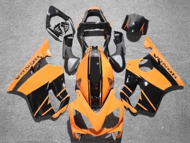 Großhandel Honda CBR600 F4i Motorrad Verkleidung 2001-2003 - Orange Glanzendes Schwarz Streifen
