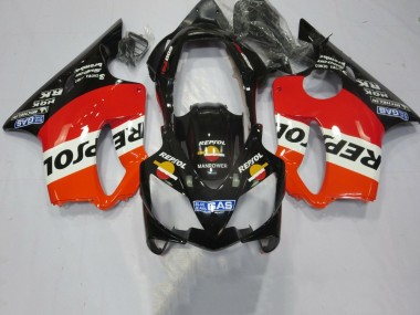 Großhandel Honda CBR600 F4i Motorrad Verkleidung 2004-2007 - Orange Weiss Rot Glanzendes Schwarz Repsol