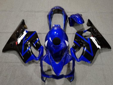 Großhandel Honda CBR600 F4i Motorrad Verkleidung 2004-2007 - Blau Glanzendes Schwarz