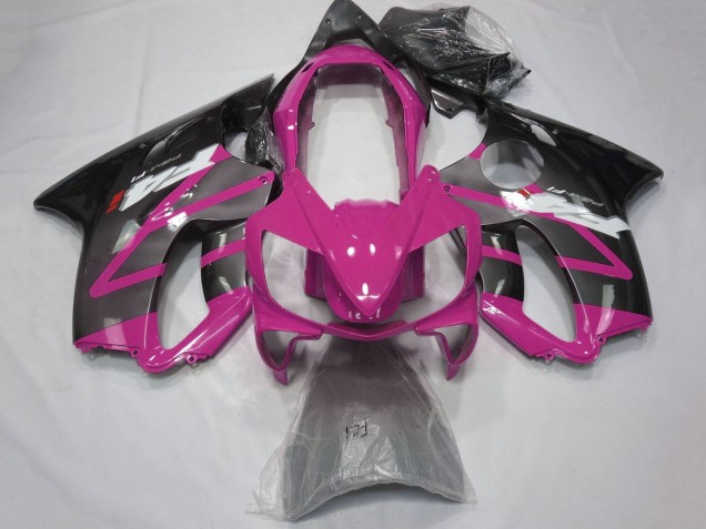 Großhandel Honda CBR600 F4i Motorrad Verkleidung 2004-2007 - Rosa Grau Glanzendes Schwarz