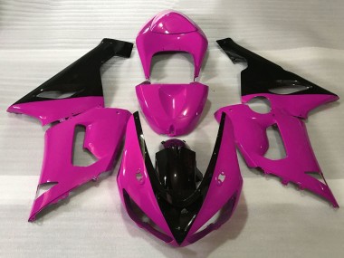 Großhandel Kawasaki ZX6R Motorrad Verkleidung 2005-2006 - Rosa Schwarz