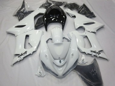 Großhandel Kawasaki ZX6R Motorrad Verkleidung 2005-2006 - Weiss Schwarz