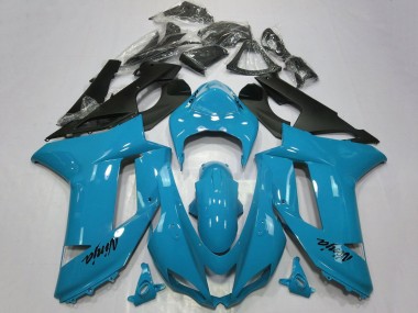 Großhandel Kawasaki ZX6R Motorrad Verkleidung 2007-2008 - Blau Schwarz