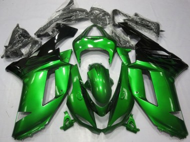 Großhandel Kawasaki ZX6R Motorrad Verkleidung 2007-2008 - Grun Schwarz
