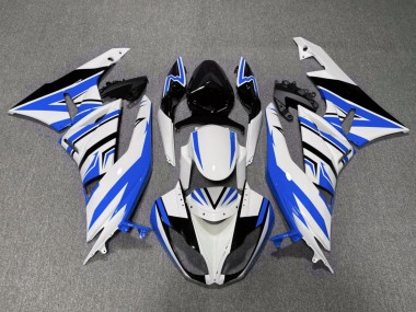 Großhandel Kawasaki ZX6R Motorrad Verkleidung 2007-2008 - Weiss Blau Schwarz