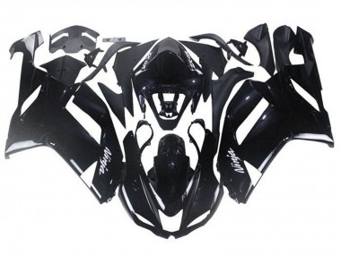 Großhandel Kawasaki ZX6R Abs Motorrad Verkleidungen 2007-2008 - Glanzendes Schwarz