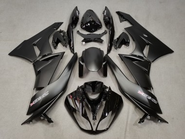 Großhandel Kawasaki ZX6R Motorrad Verkleidung 2009-2012 - Matt Schwarz Glanzendes Schwarz Weiss Rot