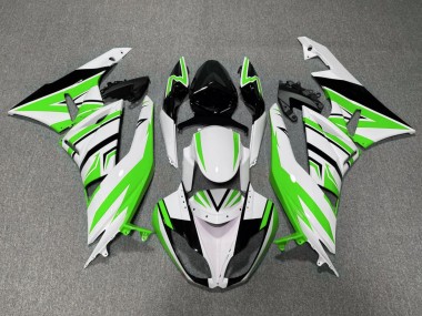 Großhandel Kawasaki ZX6R Motorrad Verkleidung 2009-2012 - Weiss Grun Schwarz