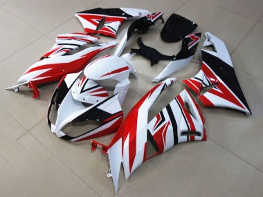 Großhandel Kawasaki ZX6R Motorrad Verkleidung 2009-2012 - Weiss Rot Schwarz