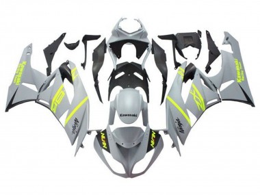 Großhandel Kawasaki ZX6R Motorrad Verkleidung 2009-2012 - Grau Gelb Schwarz