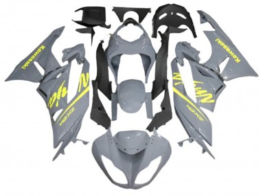 Großhandel Kawasaki ZX6R Motorrad Verkleidung 2009-2012 - Nardo Grau Gelb