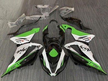 Großhandel Kawasaki ZX6R Motorrad Verkleidung 2013-2018 - Grun Weiss Schwarz