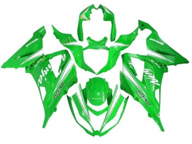 Großhandel Kawasaki ZX6R Motorrad Verkleidung 2013-2018 - Grun Weiss