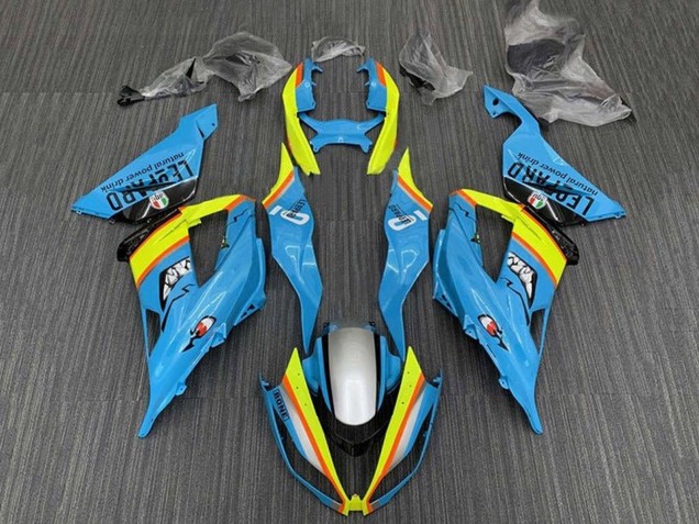 Großhandel Kawasaki ZX6R Motorrad Verkleidung 2013-2018 - Hellblau Gelb Orange Schwarz Silber