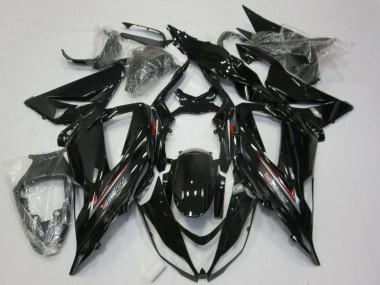 Großhandel Kawasaki ZX6R Motorrad Verkleidung 2013-2018 - Glanzendes Schwarz Silber Rot