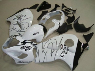 Großhandel Suzuki GSXR 1300 Hayabusa Motorrad Verkleidung 1996-2007 - Weiss Schwarz Corona Tribal