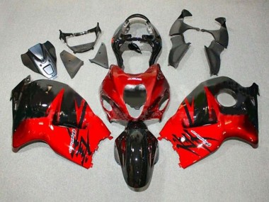 Großhandel Suzuki GSXR 1300 Hayabusa Motorrad Verkleidung 1996-2007 - Rot Glanzendes Schwarz
