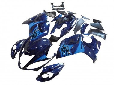 Großhandel Suzuki GSXR 1300 Hayabusa Motorrad Verkleidung 2008-2020 - Dunkel Blau Hellblau