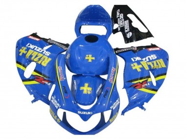 Großhandel Suzuki TL1000R Motorrad Verkleidung 1998-2003 - Blau Gelb Schwarz Rizla Hopper Motul