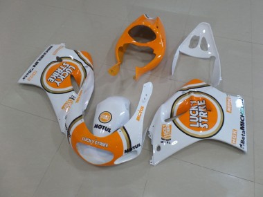 Großhandel Suzuki RGV250 VJ22 Motorrad Verkleidung 1991-1996 - Weiss Orange Lucky Strike Motul