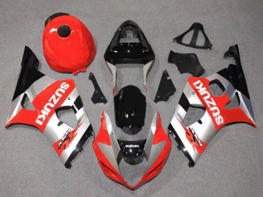 Großhandel Suzuki GSXR 1000 Motorrad Verkleidung 2003-2004 - Rot Silber Schwarz