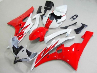 Großhandel Yamaha YZF R6 Motorrad Verkleidung 2006-2007 - Weiss Rot