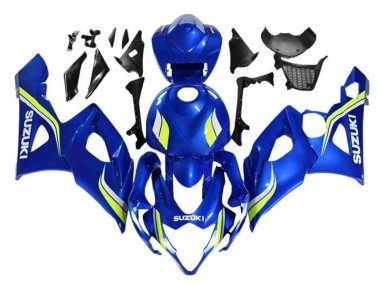 Großhandel Suzuki GSXR 1000 Motorrad Verkleidung 2005-2006 - Blau Gelb Weiss