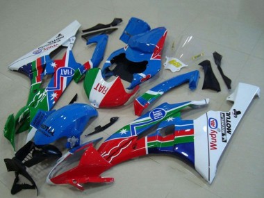 Großhandel Yamaha YZF R6 Motorrad Verkleidung 2006-2007 - Weiss Blau Rot Grun Fiat Motul
