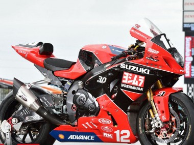 Großhandel Suzuki GSXR1000 Motorrad Verkleidung 2017-2024 - Rot Schwarz Weiss Yoshimura