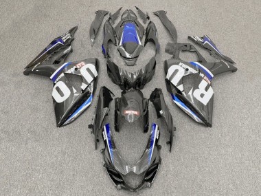 Großhandel Suzuki GSXR1000 Motorrad Verkleidung 2017-2024 - Kunst Carbonfaser Weiss Blau