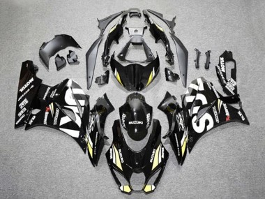 Großhandel Suzuki GSXR1000 Motorrad Verkleidung 2017-2024 - Schwarz Weiss Gelb