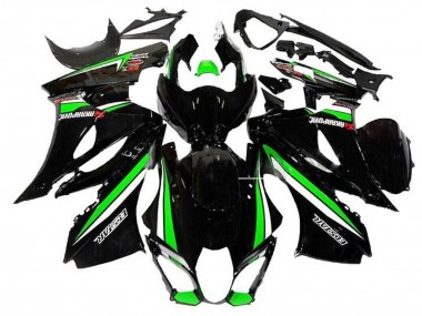Großhandel Suzuki GSXR1000 Motorrad Verkleidung 2017-2024 - Schwarz Grun Weiss Streifen