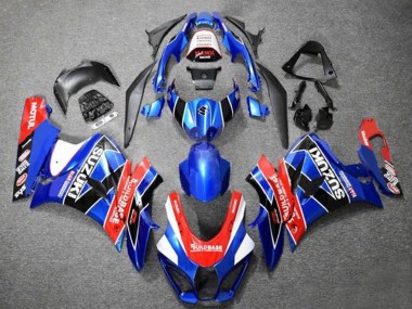 Großhandel Suzuki GSXR1000 Motorrad Verkleidung 2017-2024 - Blau Rot Weiss Schwarz