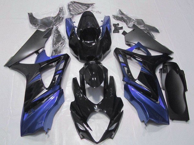 Großhandel Suzuki GSXR 1000 Motorrad Verkleidungen Kit 2007-2008 - Glanzendes Schwarz Matt Schwarz