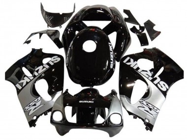 Großhandel Suzuki GSXR 600 / GSXR 750 Motorrad Verkleidung 1996-2000 - Schwarz Silber