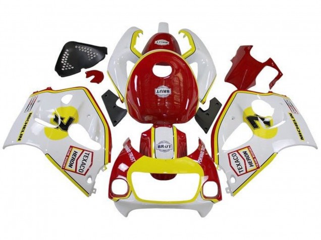 Großhandel Suzuki GSXR 600 / GSXR 750 Motorrad Verkleidung 1996-2000 - Weiss Rot Gelb Texaco