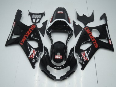 Großhandel Suzuki GSXR 600 / GSXR 750 Motorrad Verkleidung 2001-2003 - Glanzendes Schwarz Rot Weiss Yoshimura