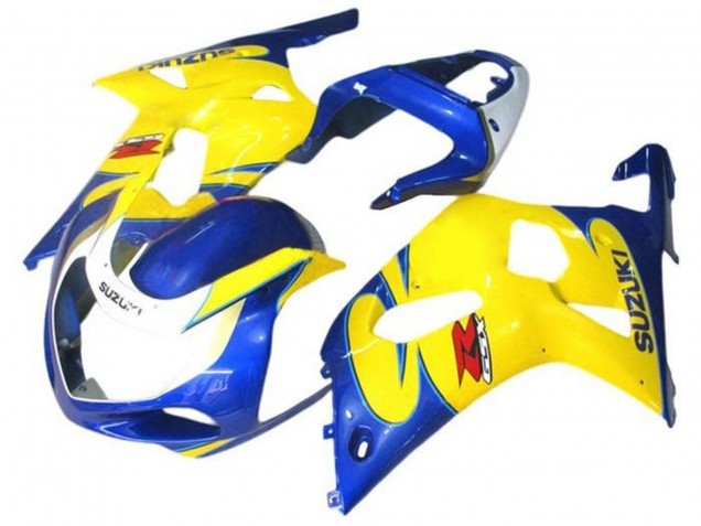 Großhandel Suzuki GSXR 600 / GSXR 750 Motorrad Verkleidung 2001-2003 - Blau Gelb Weiss