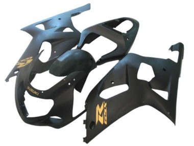 Großhandel Suzuki GSXR 600 / GSXR 750 Motorrad Verkleidung 2001-2003 - Matt Schwarz Gold