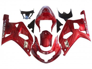 Großhandel Suzuki GSXR 600 / GSXR 750 Motorrad Verkleidung 2001-2003 - Rot Chrome
