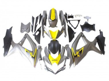 Großhandel Suzuki GSXR 600 / GSXR 750 Motorrad Verkleidung 2008-2010 - Silber Gelb Schwarz