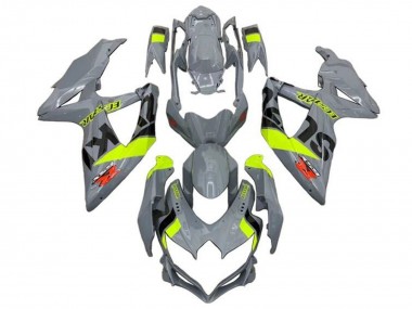 Großhandel Suzuki GSXR 600 / GSXR 750 Motorrad Verkleidung 2008-2010 - Nardo Grau Neon Gelb Schwarz Rot