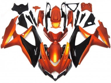 Großhandel Suzuki GSXR 600 / GSXR 750 Motorrad Verkleidung 2008-2010 - Orange Schwarz