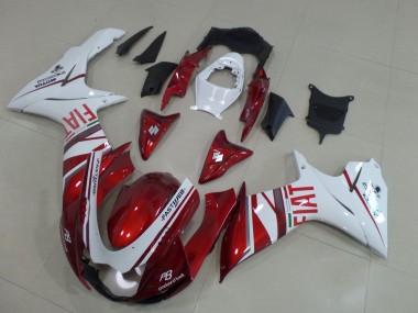 Großhandel Suzuki GSXR 600 / GSXR 750 Motorrad Verkleidung 2011-2024 - Bonbon Rot Weiss Fiat